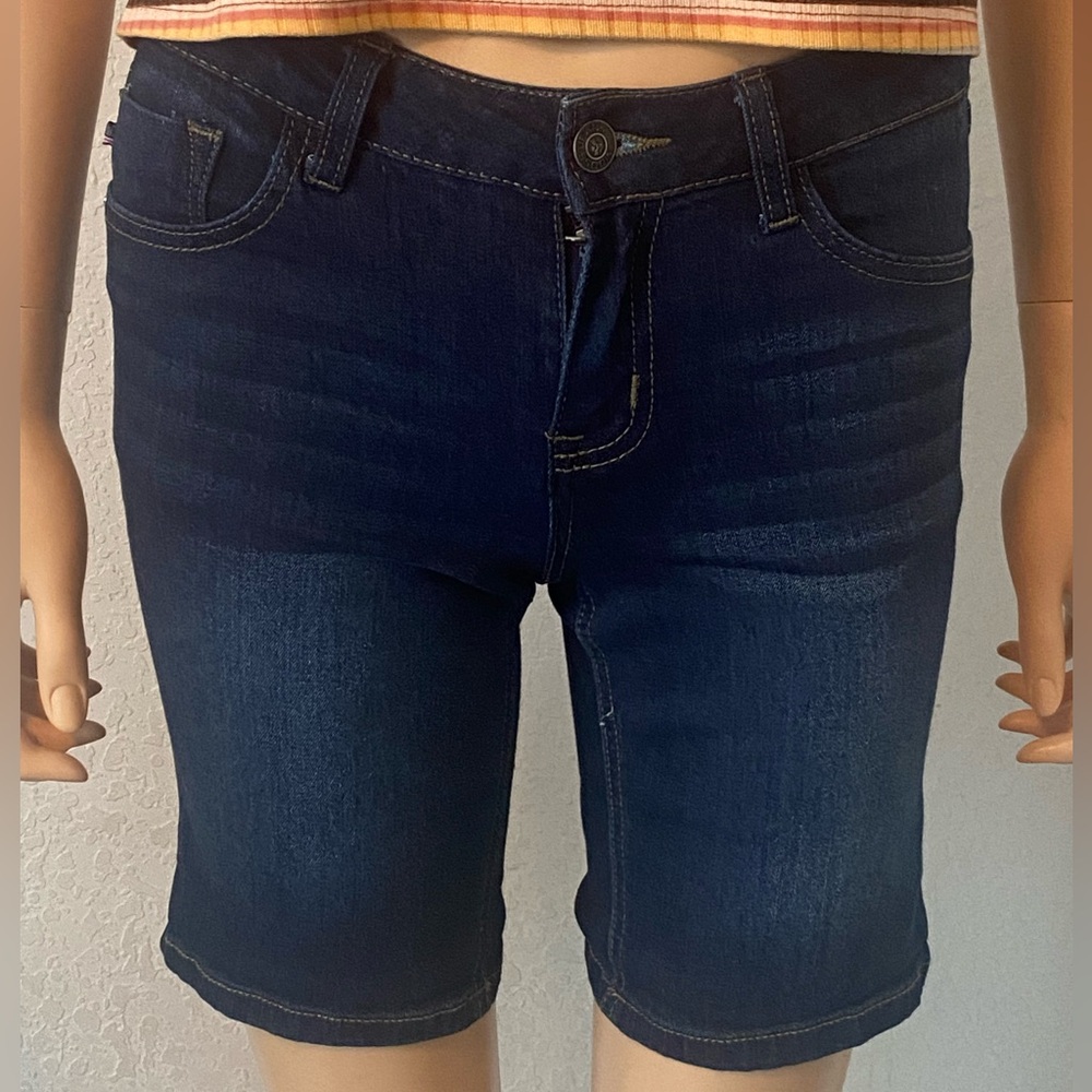 Vigoss Shorts Big Girls Kids  Blue Bermuda shorts dark Wash size 14